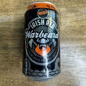 Walnut River Warbeard Irish Red Ale Beer Tap Handle 12oz Can Black Orange Good